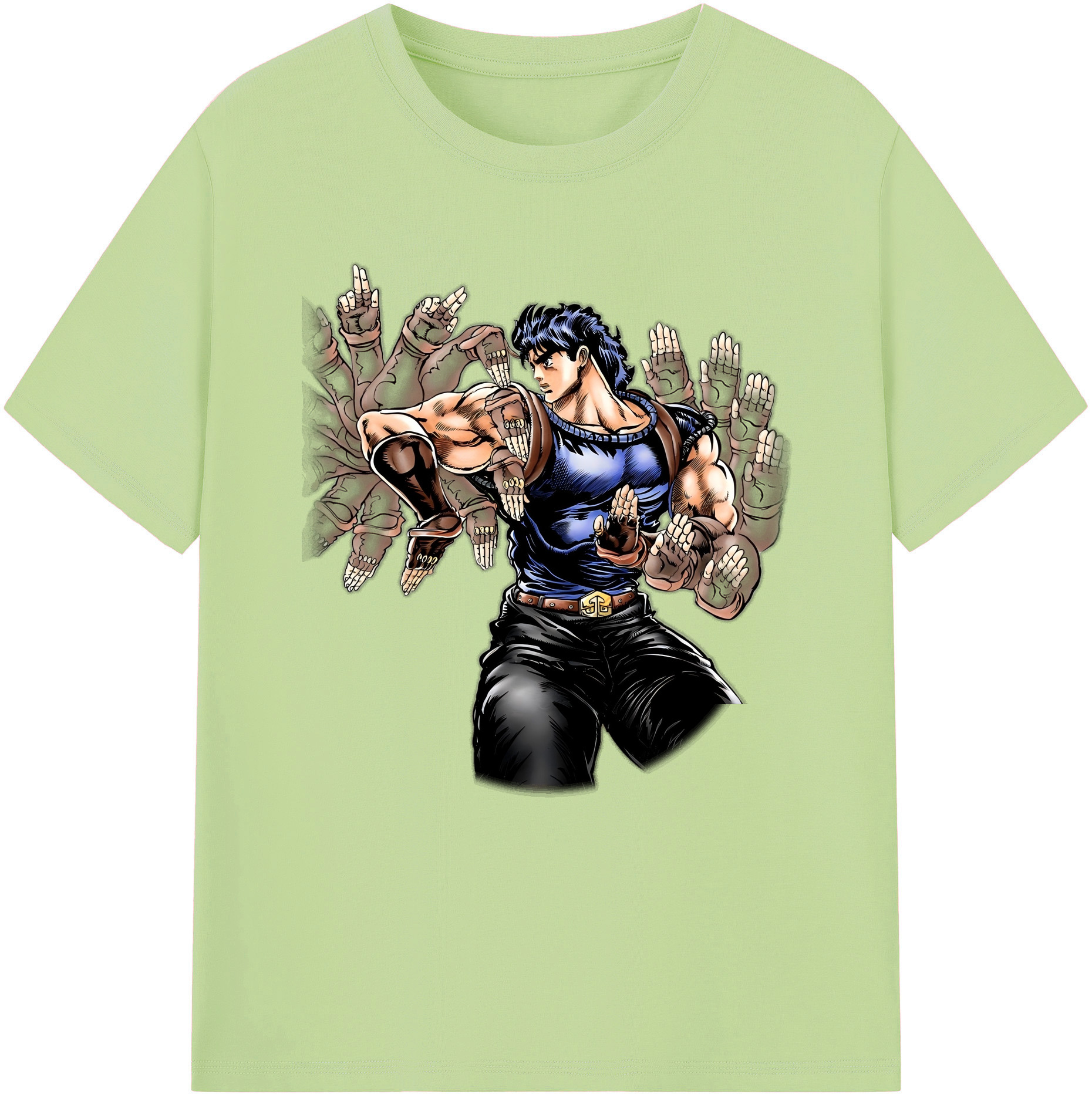 （画像用） ジョジョの奇妙な冒険 /ジョナサン?ジョースター JoJo's Bizarre Adventure Jonathan Joestar 綿100％半袖Tシャツ（フロントプリント）
